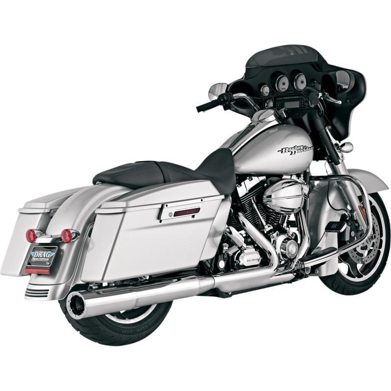 Vance & Hines 4 1/2in. Hi-Output Slip-On - Chrome Motorcycle Street - 16455
