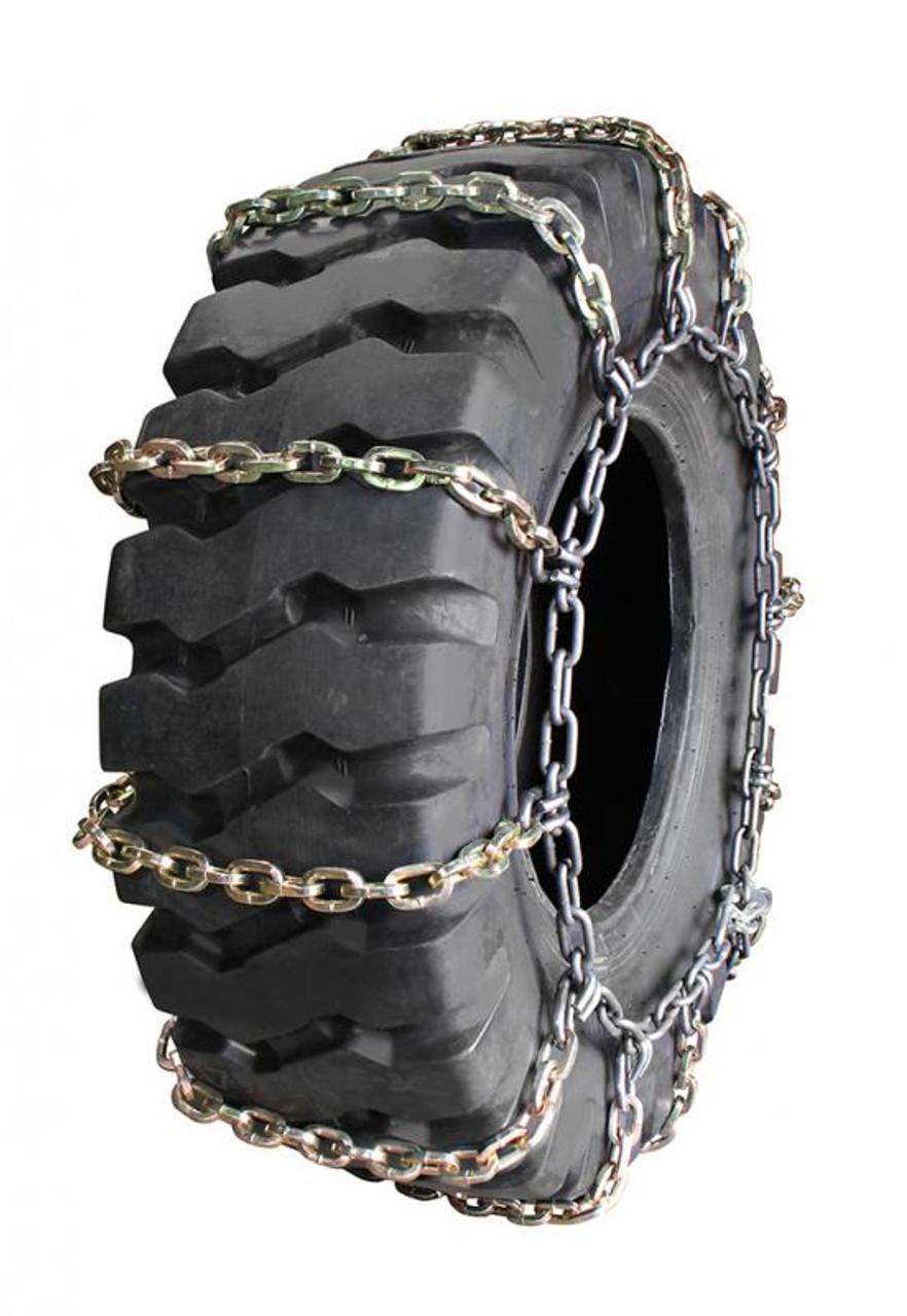 Square 4 Link Alloy With Regular Hooks 10mm 14.00-24 Grader Tire Chains