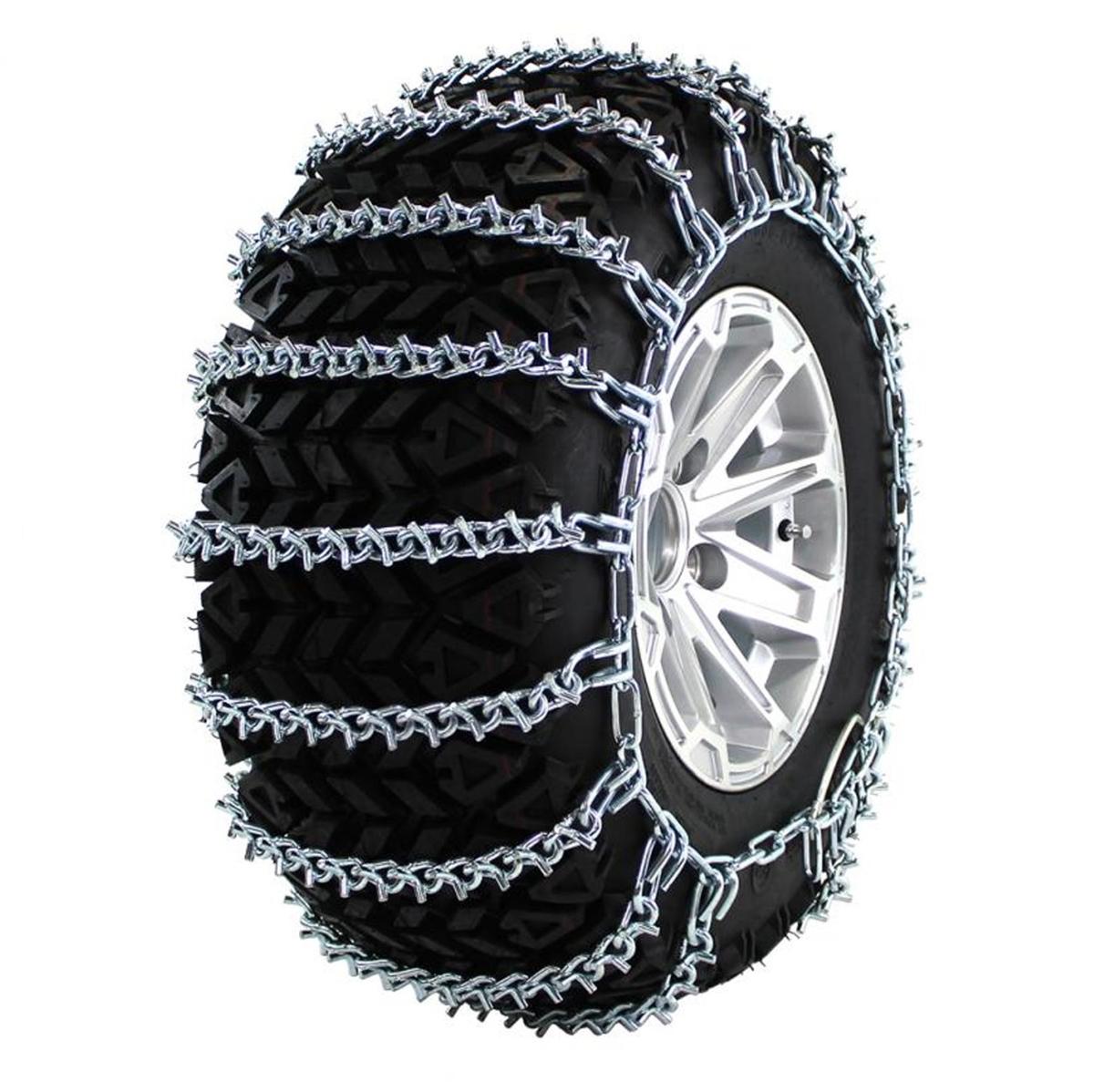 V-Bar 2 Link 24-11.00-10 ATV - UTV Tire Chains - Midwest Traction 2 Link Vs 4 Link Tire Chains