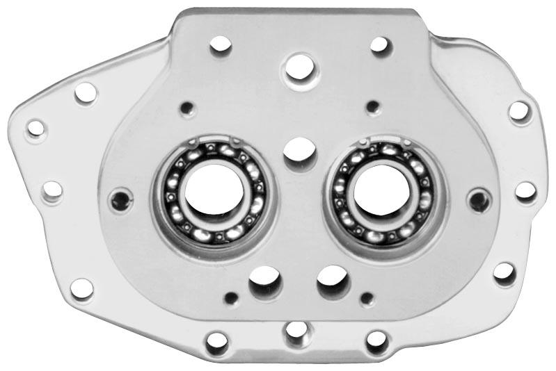 JIMS Trap Door Assembly With Exhaust Mount For Small Bearing - Polished Motorcycle Street - 2347-7B