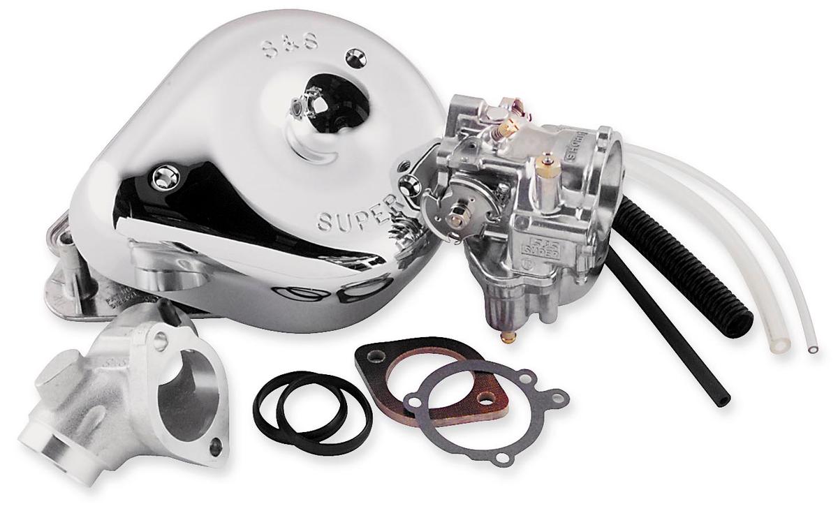 S S Cycle Super E Shorty Carburetor Kit W Manifold Motorcycle Street 11 0411