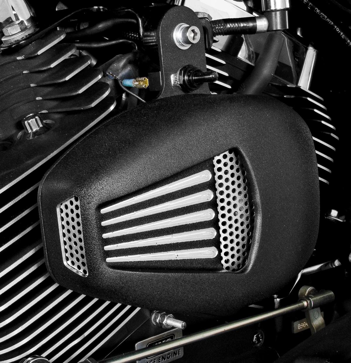 JIMS Forceflow Cylinder Head Cooler - Black Motorcycle Street - 5401