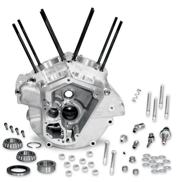 S&S Cycle Super Stock Engine Case - Natural - Big Bore 3 5/8in Bore Motorcycle Street - 31-0001