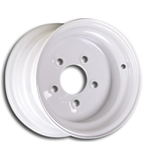 Carlisle Highway Standard 10X6 White Centered 5/4.5 Trailer Wheel
