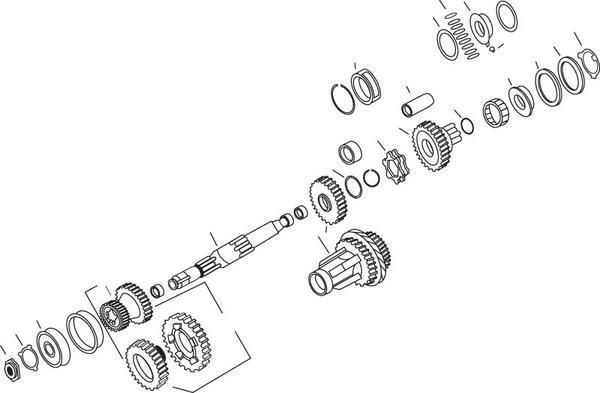 Andrews 2.60:1 1st Gear For 4-Speed Big Twin (5) Motorcycle Street - 201145