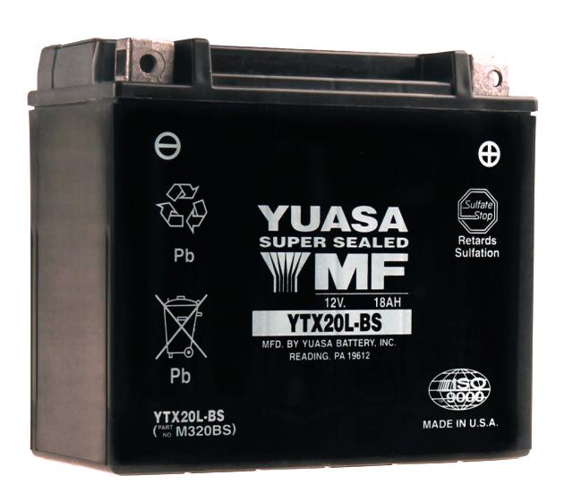Yuasa YTX14-BS Maintenance Free Battery VRLA ATV Batteries Motorcycle  Street - YUAM3RH4S