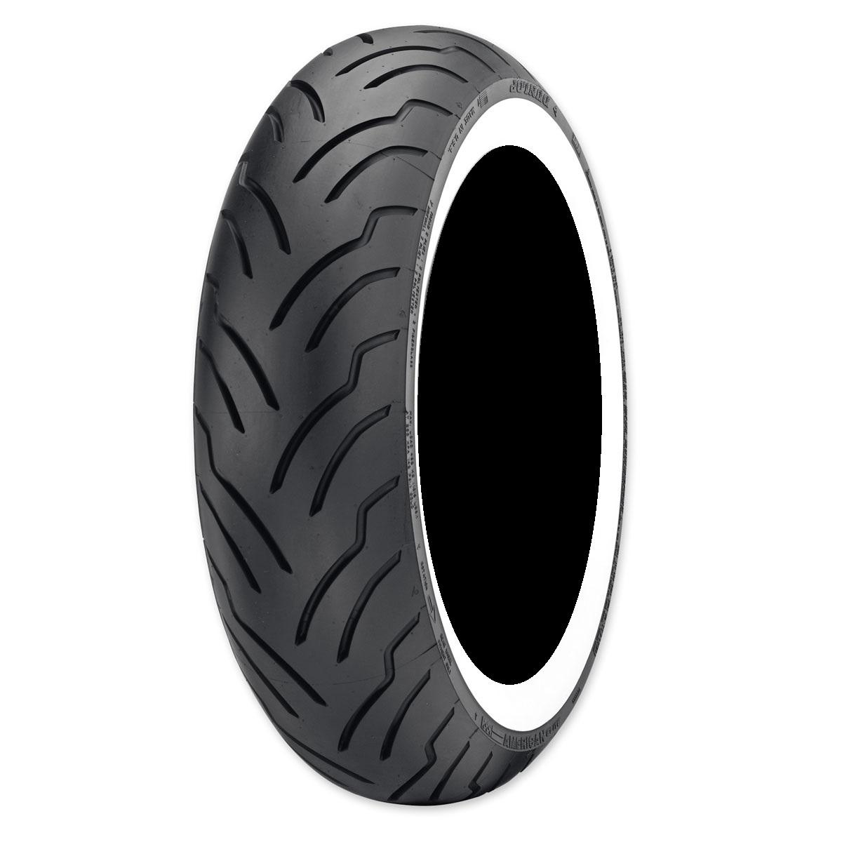 Wide Whitewall / 180/65-16B Dunlop American Elite Whitewall Rear Tire 