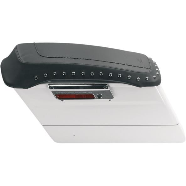 Mustang Saddlebag Lid Covers - Chrome Studs Motorcycle Street - 77605