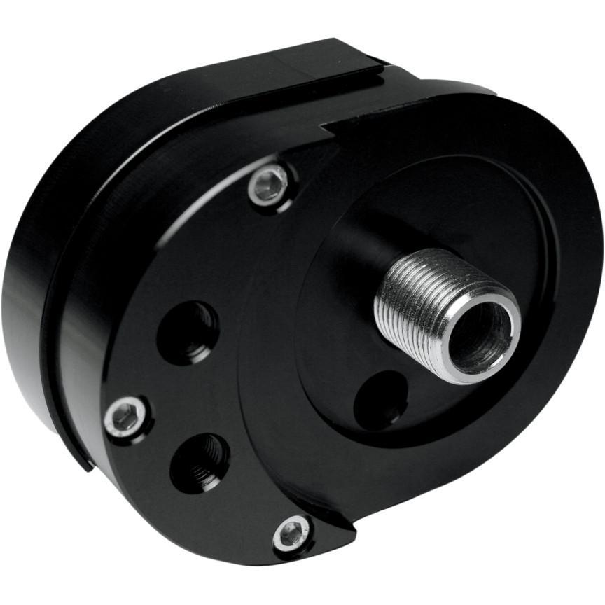 Feuling Offset Oil Filter Mount - Black Motorcycle Street - 2022