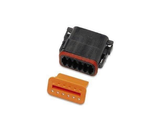 Namz Deutsch Plug - 12-socket - Black Motorcycle Street - DP-12B