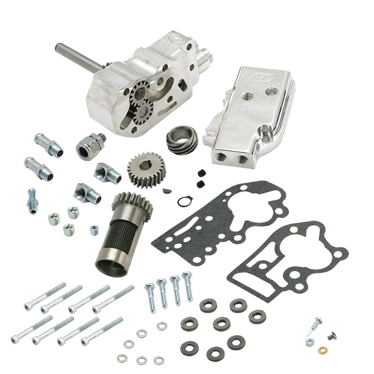 S&S Cycle Polished Billet Oil Pump Kit For 1954 To 1969 Big Twin Motorcycle Street - 31-6293