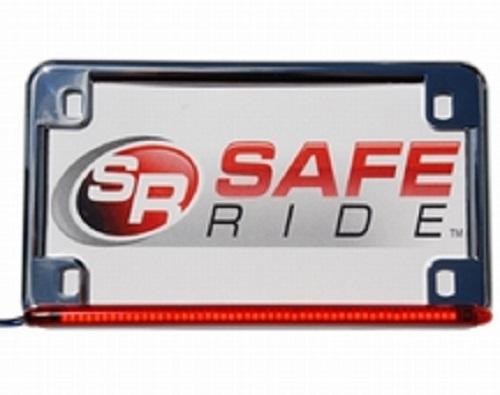 Safe Ride Chrome Basic License Plate With 6