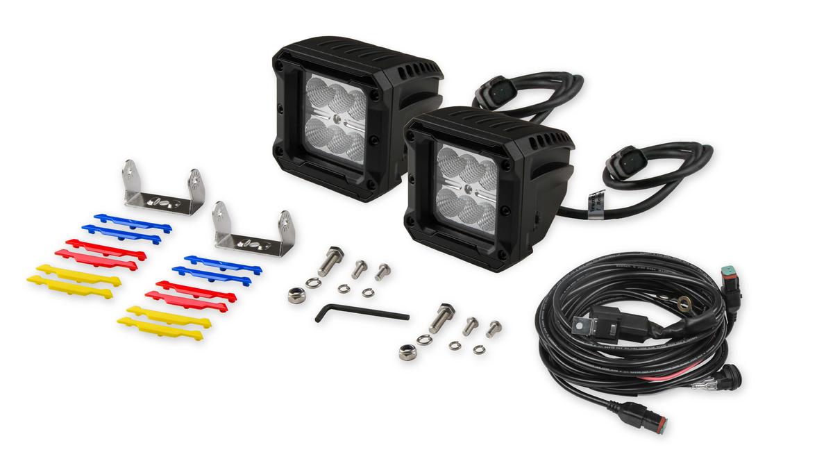Bright Earth 6 LED Cube Flood Light Set (2pk) ATV - UTV - CL6F2PK-BEL