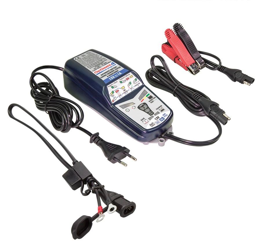 tecMATE OptiMATE 4 Dual Program 9 Step 12 Volt Battery  Charger/Tester/Maintainer - TM-341