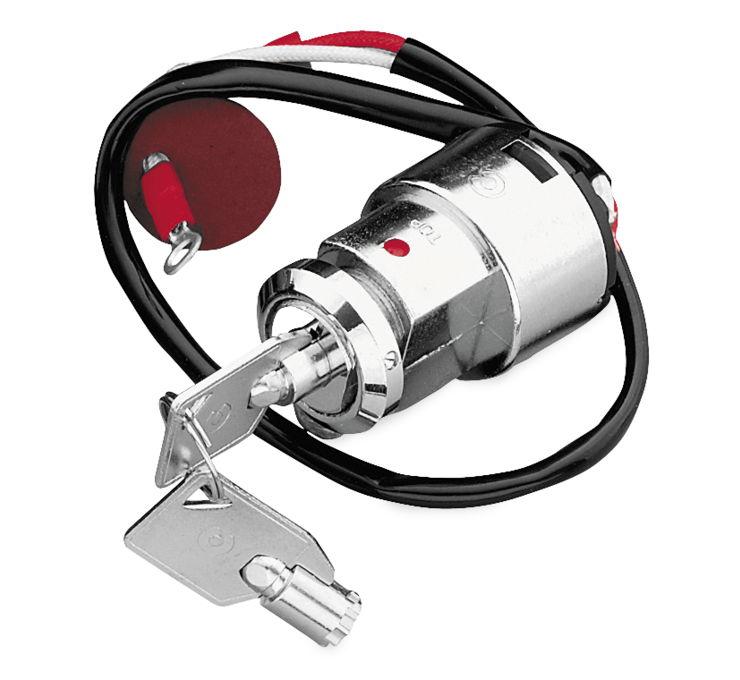 Bulletpruf Three Wire Round Key Ignition Switch Motorcycle Street - 21-5544