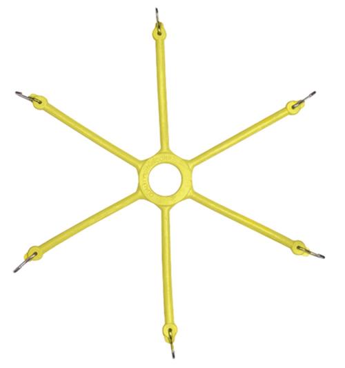 Pair Of Rubber Spider Bungees For Rims 13in. To 16in. Passenger Vehicle 6 Arm Tire Chain Adjusters