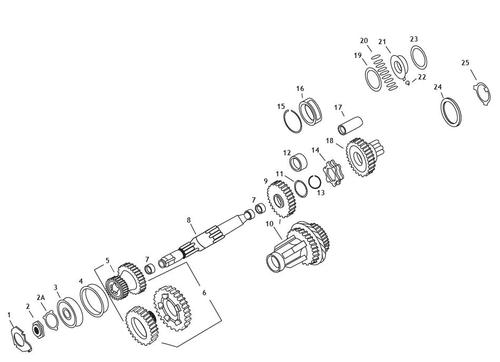 Andrews Mainshaft For 4-Speed Big Twin - 11.985in. Long (8) Motorcycle Street - 208650
