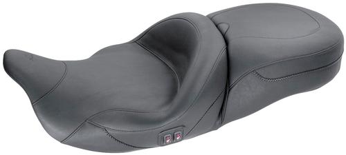 Mustang 1-Piece Heated Super Touring Seat - No Studs Motorcycle Street - 79640