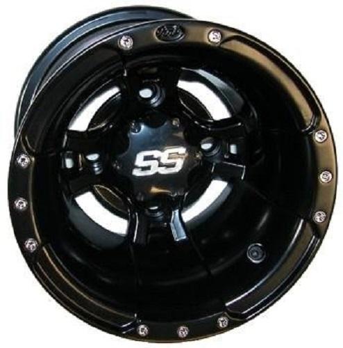 ITP Ss112 9X8 Rear Matte Black 3+5 4/110 ATV - UTV Wheel