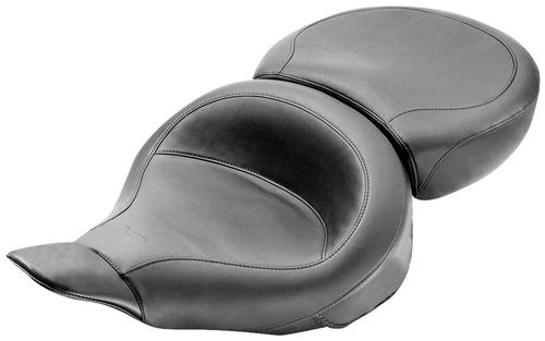 Mustang 1-Piece Ultra Touring Seat - Smooth Style - Chrome Studs Motorcycle Street - 76034
