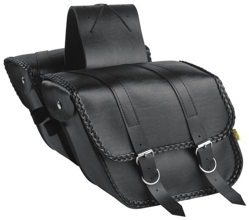 Willie & Max Braided Compact Slant Saddlebags Motorcycle Street - 58707-20