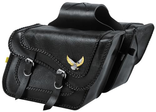Willie & Max Black Magic Compact Slant & Super Slant Saddlebags Motorcycle Street - 58736-20