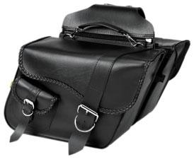 Willie & Max Ranger Braided Slant Saddlebags Motorcycle Street - 58750-20