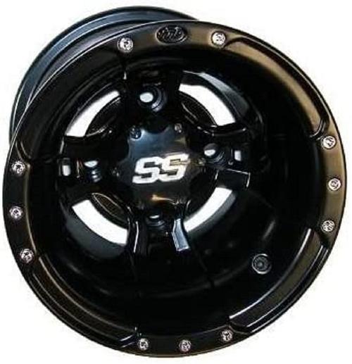 ITP Ss112 10X8 Rear Matte Black 3+5 4/115 ATV - UTV Wheel