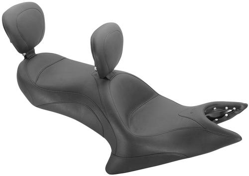 Mustang Vintage Seat With Driver Backrest & Receiver For Passenger Backrest Motorcycle Street - 79567