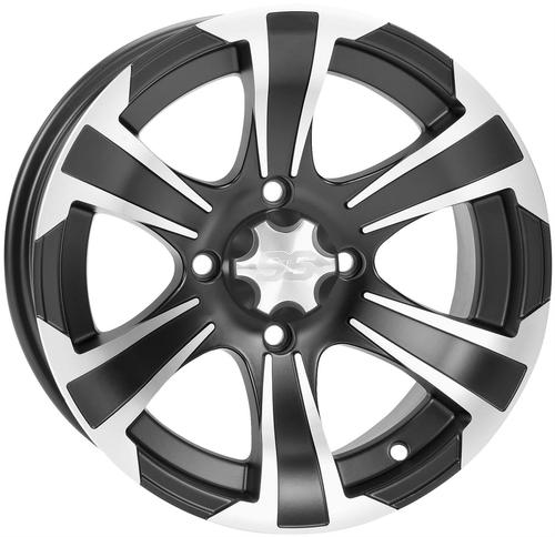 ITP SS312 12X7 Machined W/ Matte Black 5+2 4/137 ATV - UTV Wheel