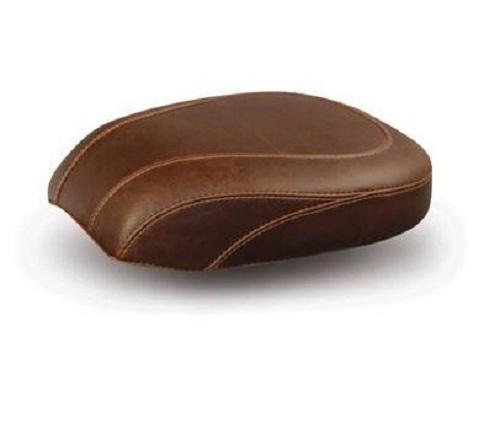 Mustang Wide Tripper Recessed Passenger Seat - Smooth - Brown Motorcycle Street - 76765