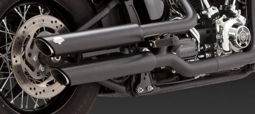 Vance & Hines Twin Slash 3in. Slip-Ons - Black Motorcycle Street - 46841