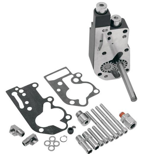 JIMS Flow Pro 1 Billet Oil Pump Body - OEM Black Wrinkle Motorcycle Street - 1711LB