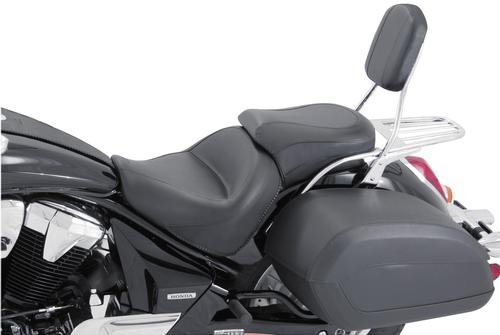 Mustang Wide Touring Two-Piece Seat - Vintage Motorcycle Street - 76521
