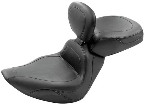 Mustang Vintage Sport Solo Seat With Driver Backrest Motorcycle Street - 79534