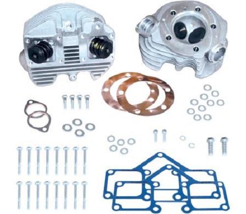 S&S Cycle Super Stock Cylinder Heads (O-Ring Intake) - 3-5/8in. Bore, High Compression - Natural Finish Motorcycle Street - 90-1491