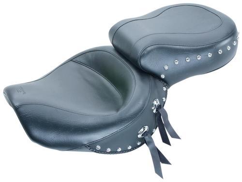 Mustang Wide Touring One-Piece Seat - Studded Motorcycle Street - 75284