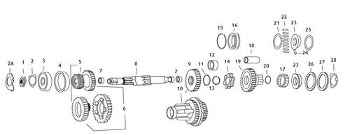 Andrews Mainshaft For 4-Speed Big Twin (8) Motorcycle Street - 208700
