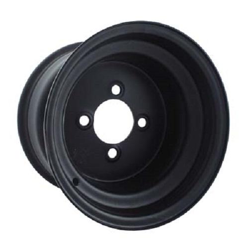Nivel Steel 10X8 Black 2.5+5.5 4/4 2.65" Golf Cart Wheel