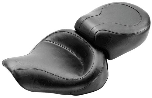 Mustang Wide Super Touring One-Piece Vintage Seat - No Studs Motorcycle Street - 75111