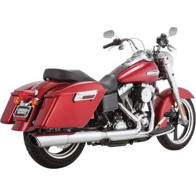 Vance & Hines Twin Slash 2:1 Slip-On - Chrome Motorcycle Street - 16801