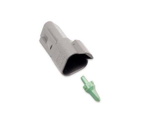 Namz Deutsch Receptacle - 3-Pin - Gray Motorcycle Street - DR-3G