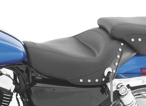 Mustang Vintage Solo Seat - Chrome Studs - 12.5in. Motorcycle Street - 76154