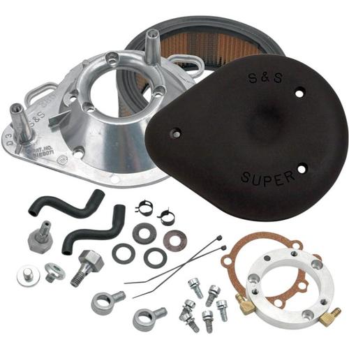 S&S Cycle Teardrop Air Cleaner Kit - Glossy Black Motorcycle Street - 170-0182A