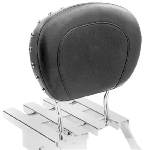 Mustang Sissy Bar Pad - Smooth, Black Studs Motorcycle Street - 75320