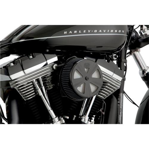 Vance & Hines Vo2 Air Filter Cover - Skullcap Crown - Black Motorcycle Street - 71019