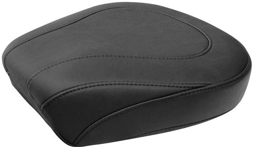 Mustang Wide Tripper Passenger Seat - Smooth - Black Motorcycle Street - 76701
