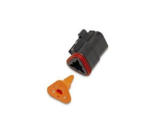 Namz Deutsch Plug - 3-socket - Black Motorcycle Street - DP-3B