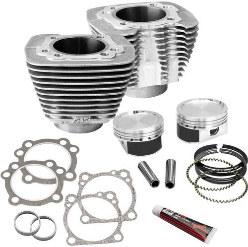 S&S Cycle Cylinder And Piston Conversion Kit - Silver Motorcycle Street - 910-0301