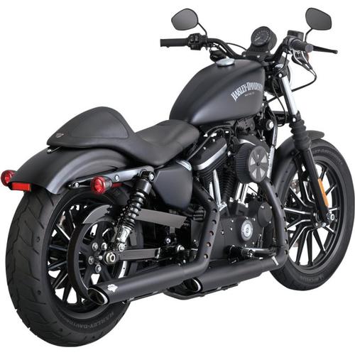 Vance & Hines Twin Slash 3in. Slip-Ons - Black Motorcycle Street - 46861